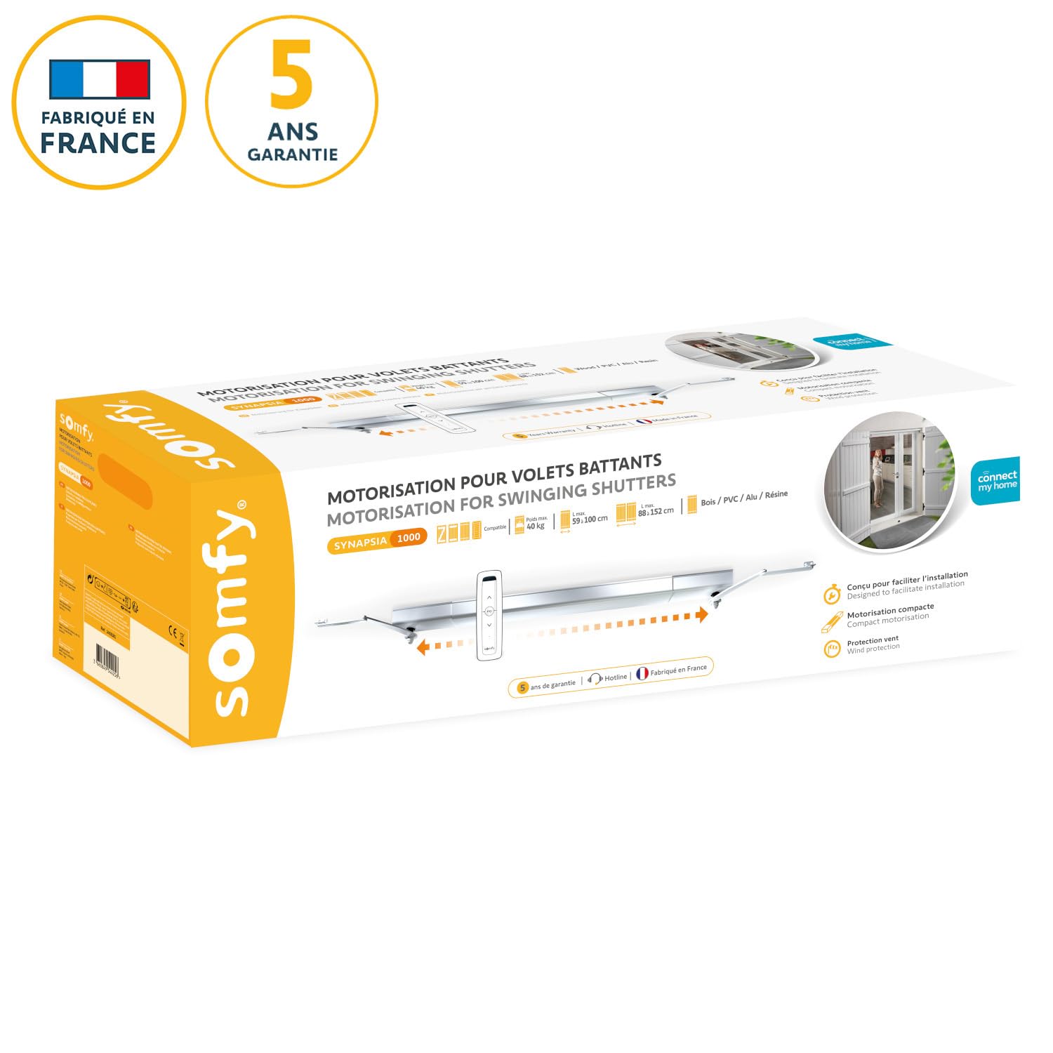 somfy-synapsia-1000-io-klappladenantrieb-inkl-situo-1-io-fernbedienung image 3