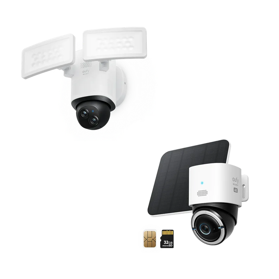 eufy-security-4g-lte-cam-s330-floodlight-camera-e340-set image 1