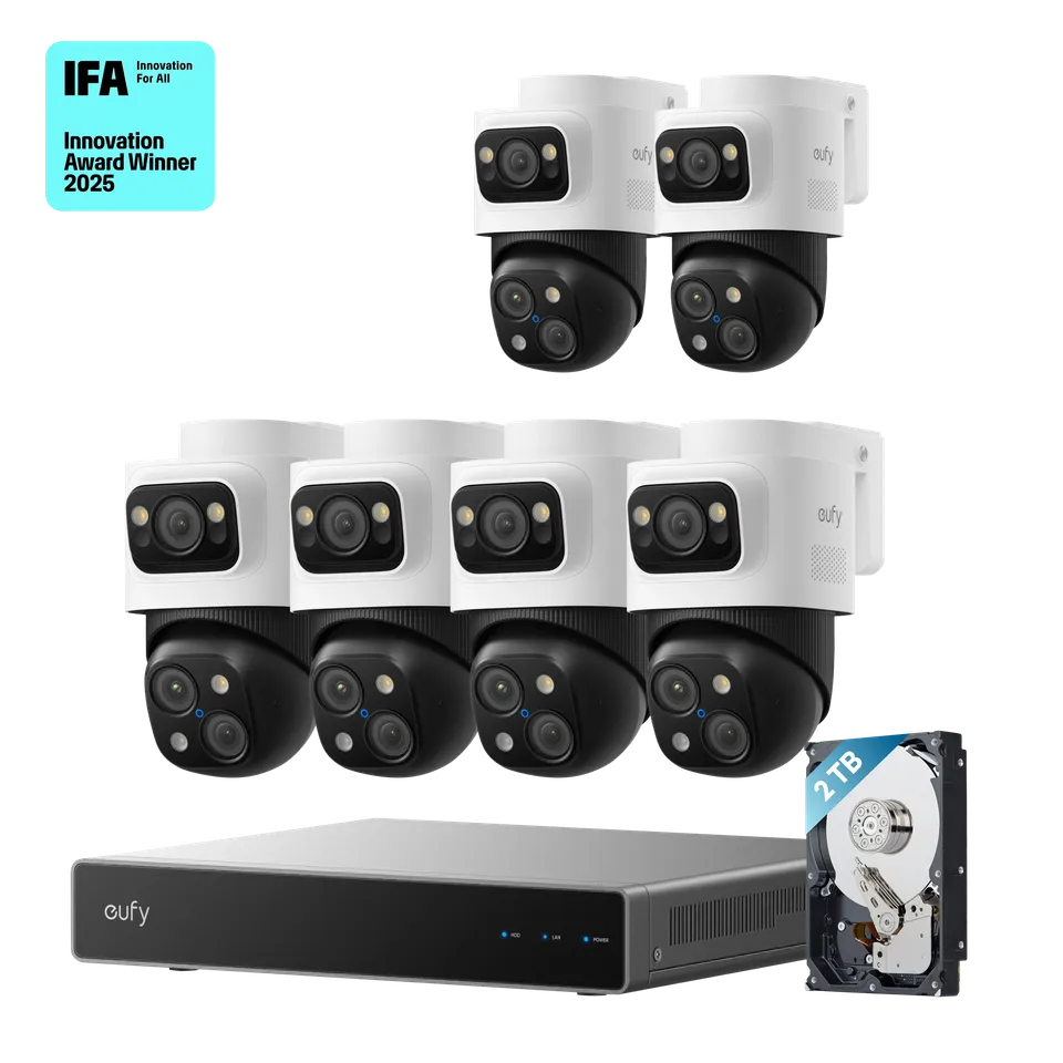 eufy-security-poe-nvr-s4-max-2x-poe-cam-s4-system image 1