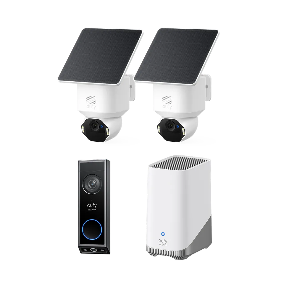 eufy-security-solocam-e42-2er-set-mit-homebase-s380-video-doorbell-e340 image 1