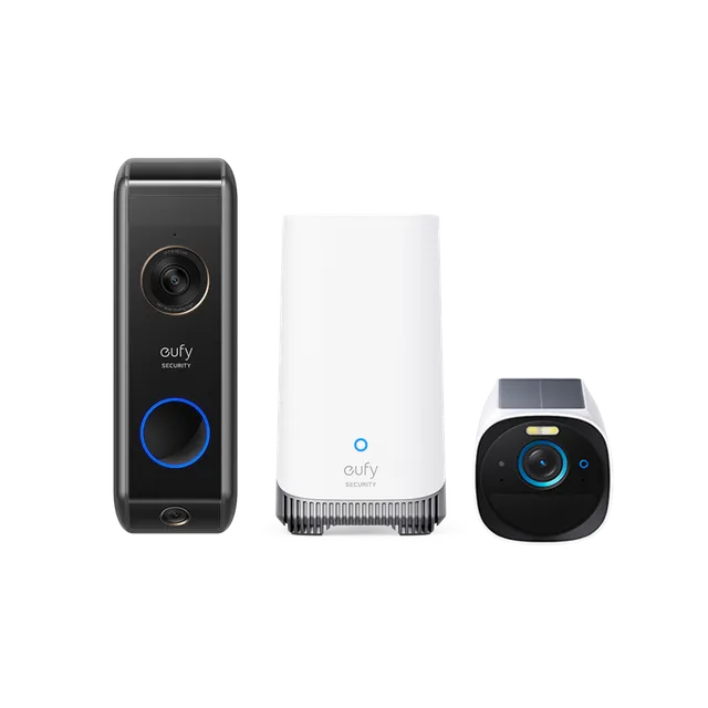 eufy-security-eufycam-s330-video-doorbell-s330-homebase-3-set image 1