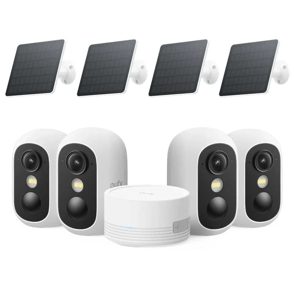 eufy-security-eufycam-c35-4-cam-kit-3w-solar-panel-wlan-au-enkamera-set image 1