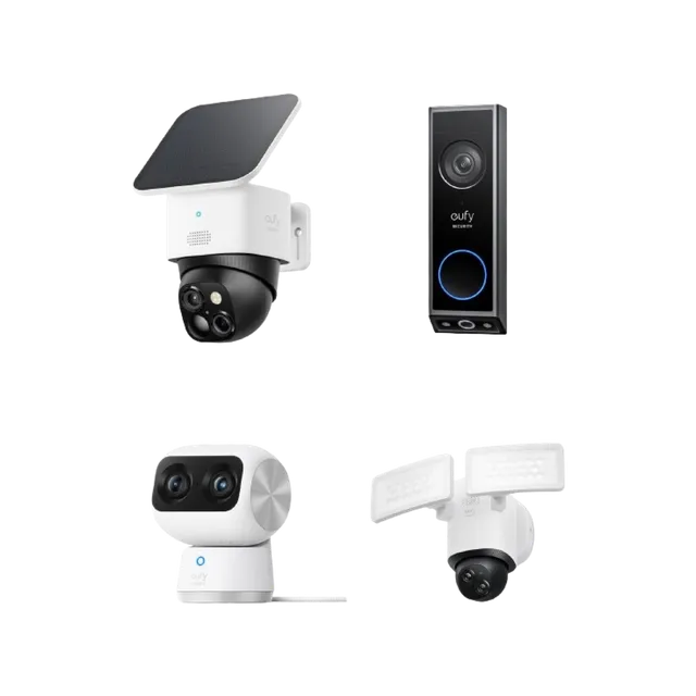 eufy-security-solocam-s340-doorbell-e340-indoor-cam-s350-floodlight-e340-set image 1