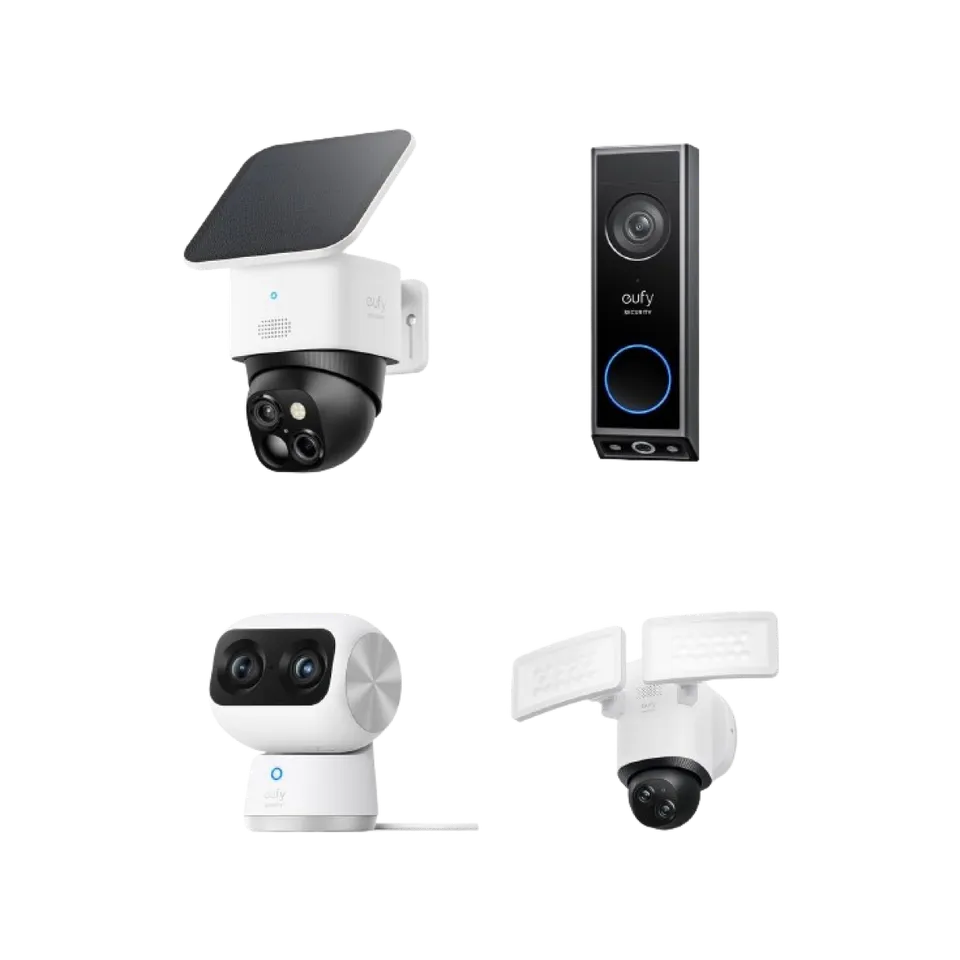 eufy-security-solocam-s340-doorbell-e340-indoor-cam-s350-floodlight-e340-set image 1