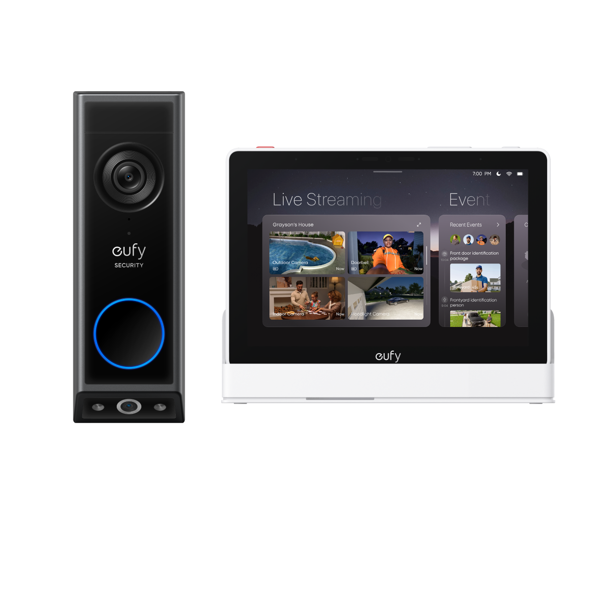 eufy-security-smart-display-e10-video-doorbell-e340-t-rklingel-set image 2
