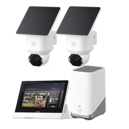 eufy-security-solocam-e42-2er-pack-homebase-s380-smart-display image 1