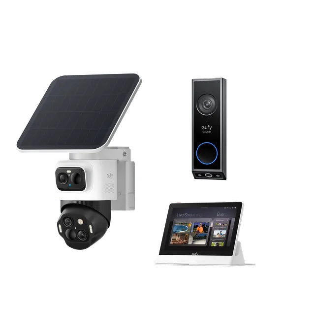 eufy-security-eufycam-s4-smart-display-e10-video-doorbell-e340-set image 1
