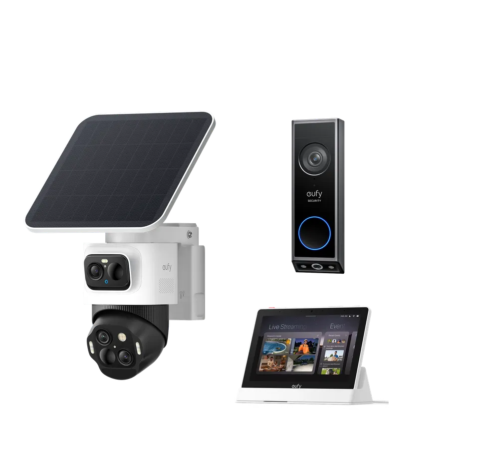 eufy-security-eufycam-s4-smart-display-e10-video-doorbell-e340-set image 1
