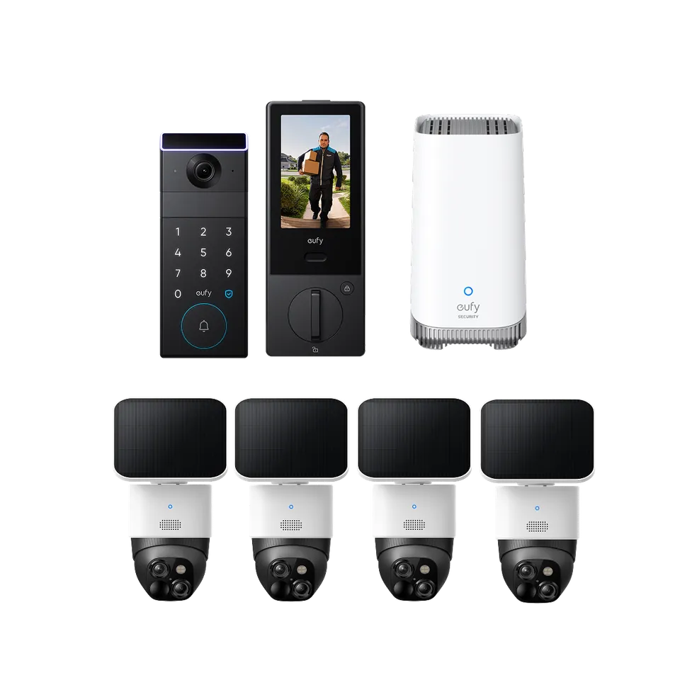eufy-security-solocam-s340-4er-pack-familock-s3-max-homebase-s380-komplett-set image 1