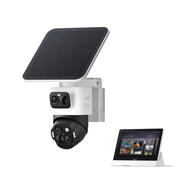 eufy-security-eufycam-s4-smart-display-e10-triple-lens-berwachungskamera-set image 1