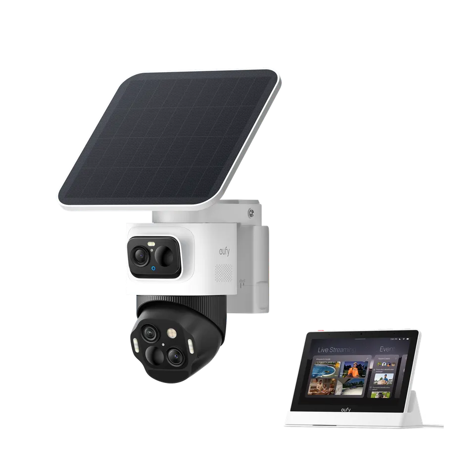eufy-security-eufycam-s4-smart-display-e10-triple-lens-berwachungskamera-set image 1