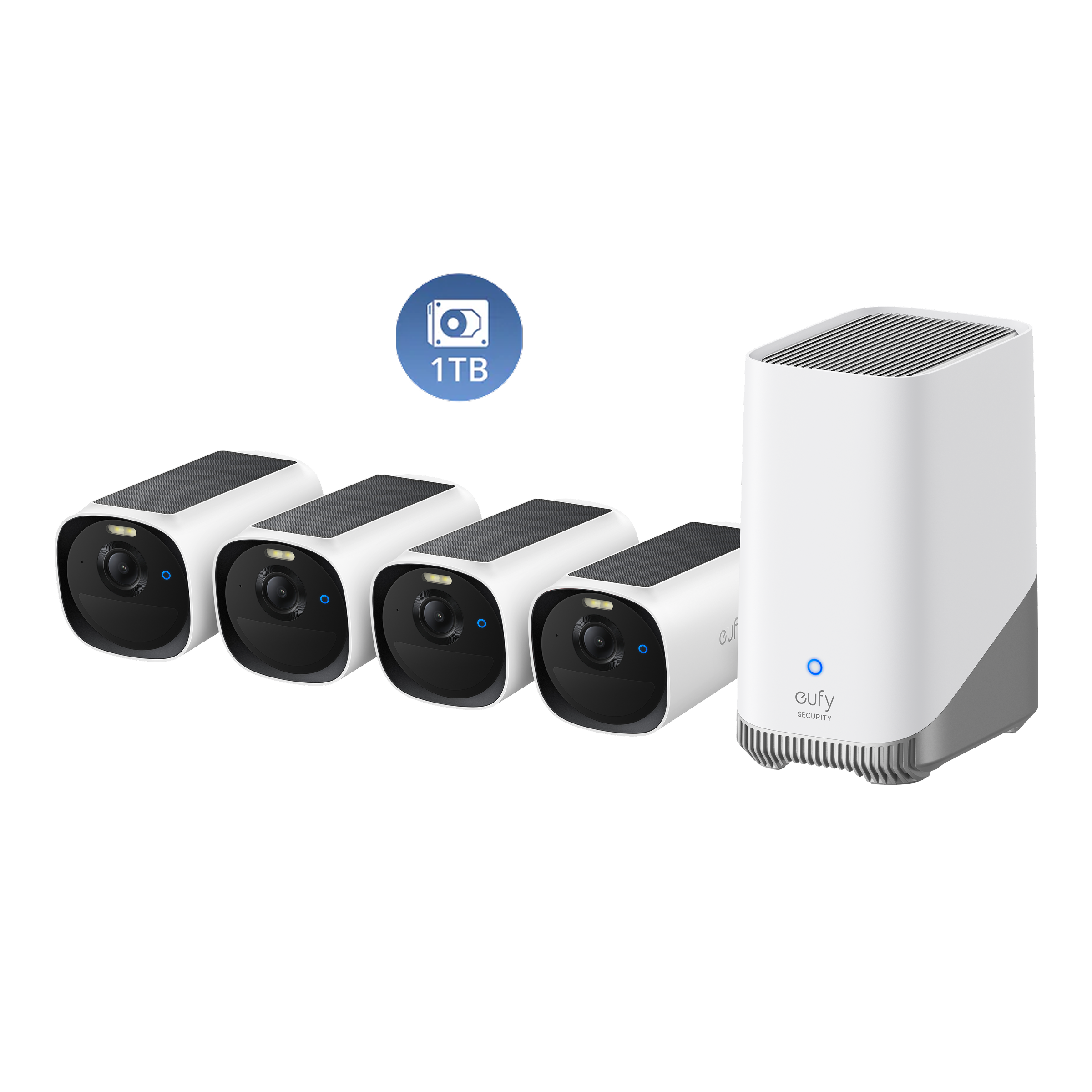 eufy-security-eufycam-e40-4-cam-kit-mit-homebase-s380-1-tb-festplatte image 1