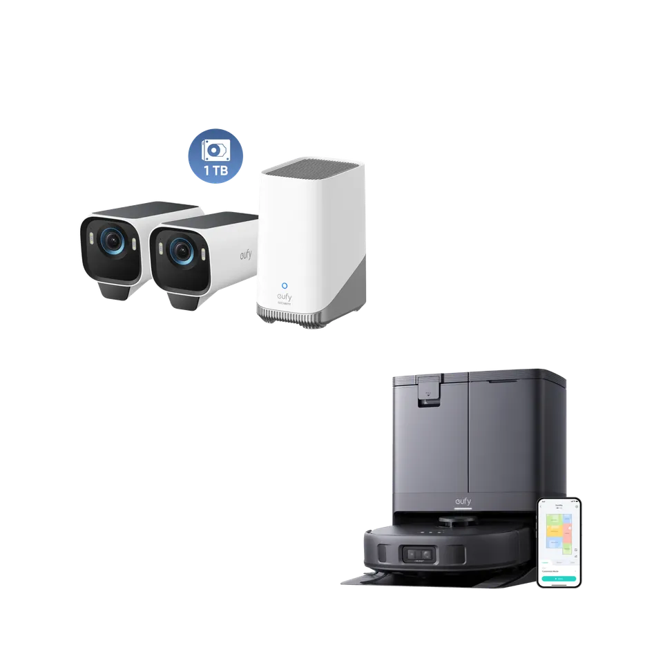 eufy-security-x10-pro-omni-saugroboter-eufycam-s3-pro-2-cam-set-1-tb image 1
