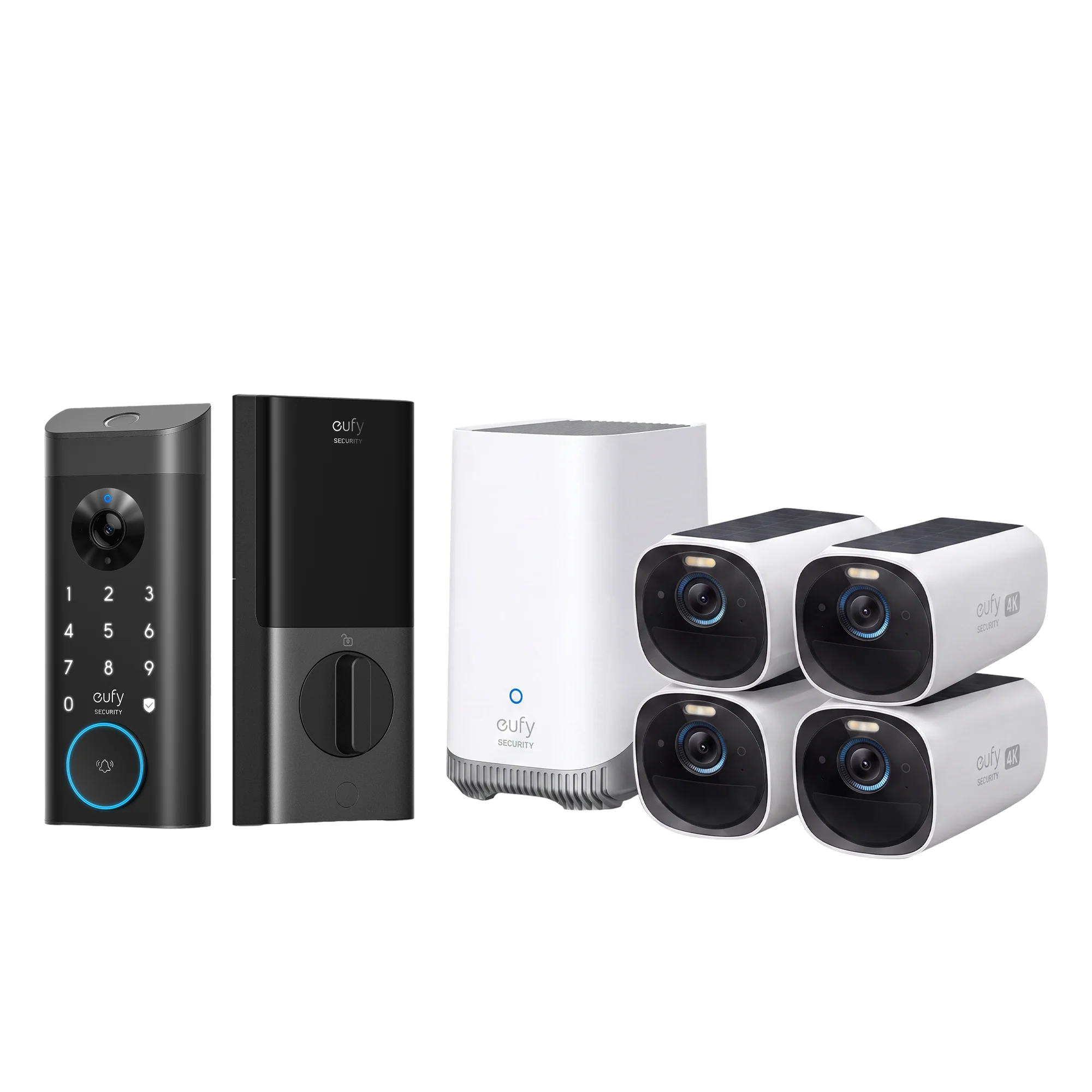 eufy-security-eufycam-3-s330-4-cam-kit-homebase-3-video-smart-lock-e330 image 1