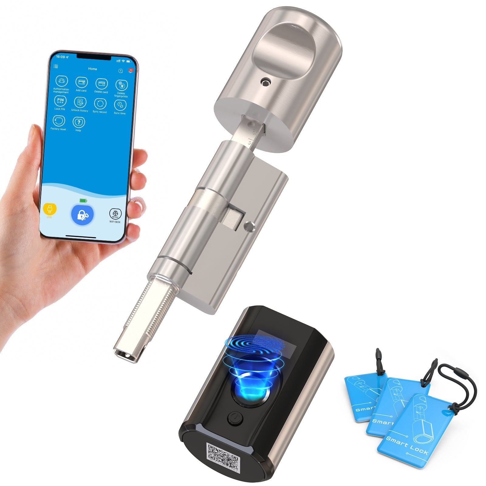 welock-touch63-fingerabdruck-t-rschloss-f-r-europrofil-zylinder-50-100-mm-mit-ap image 8