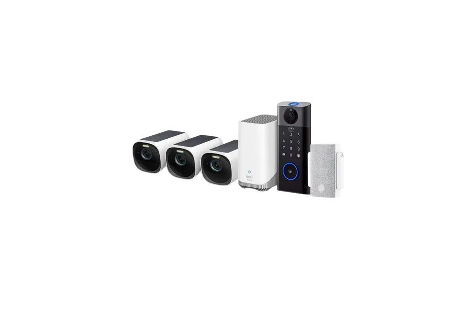 eufy-security-eufycam-3-three-pack-video-smart-lock-combo image 1