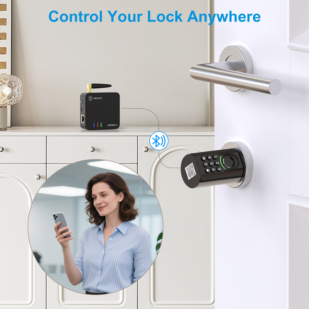 welock-u71-smart-lock-zylinder-mit-fingerabdruck-tastatur-und-schl-ssel-60-90-mm image 5