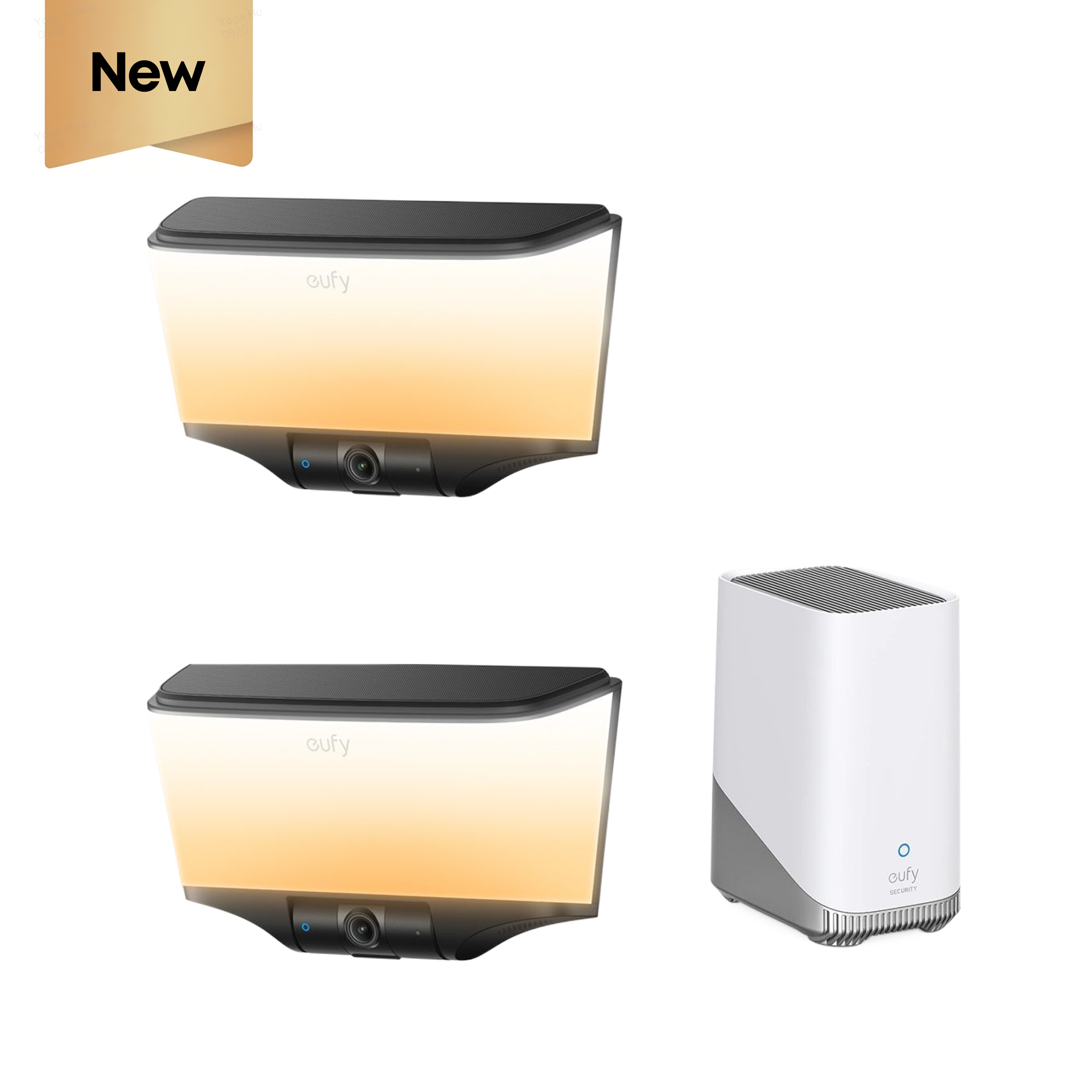 eufy-security-wall-light-cam-s4-2er-pack-homebase-s380-wandlicht-kamera image 1