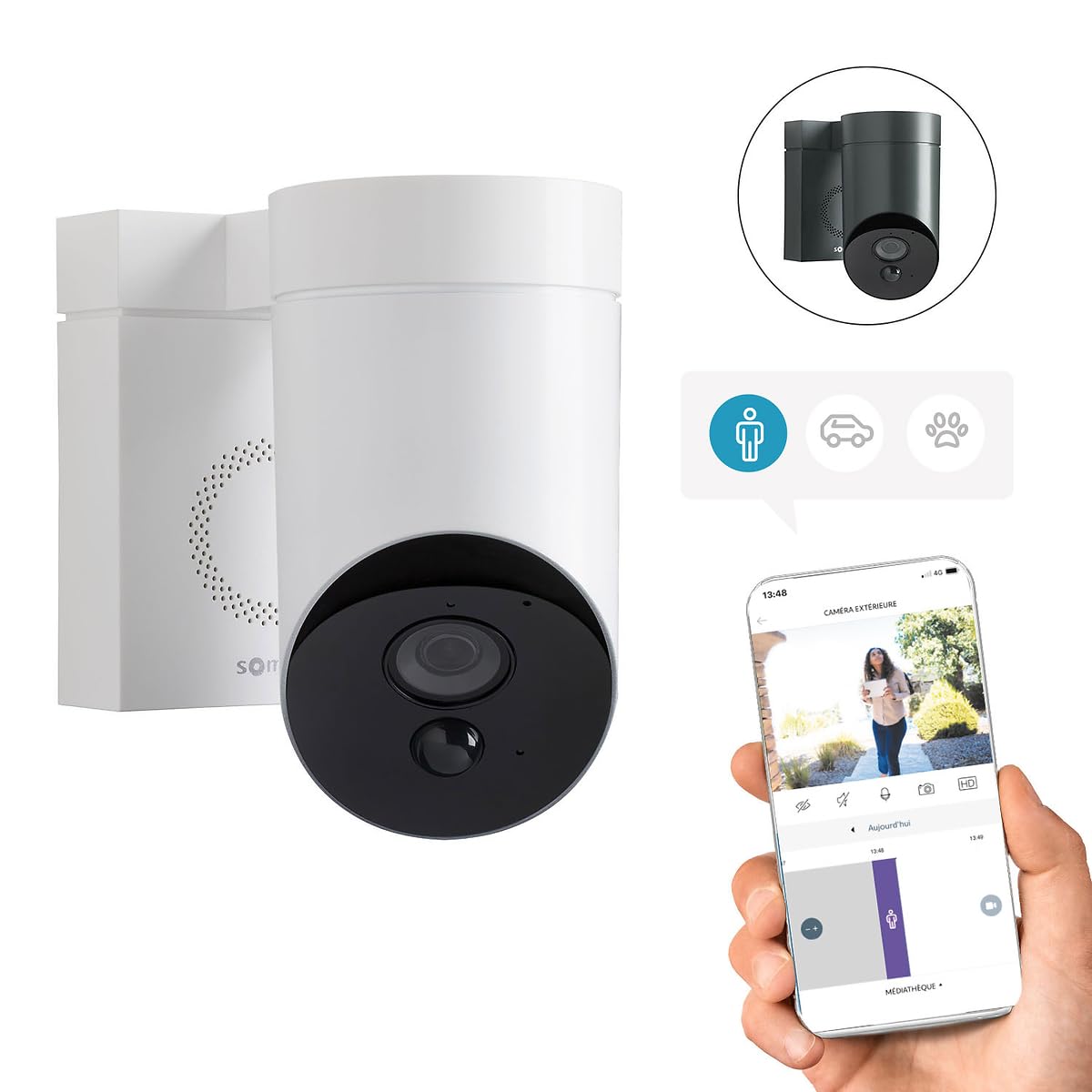 somfy-1875325-outdoor-camera-wei-wlan-au-enkamera-1080p-mit-110-db-sirene image 2