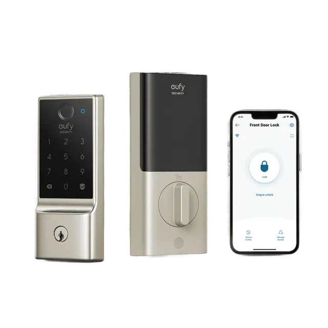 eufy-security-smart-lock-c220-smart-t-rschloss-mit-fingerprint-nickel image 1