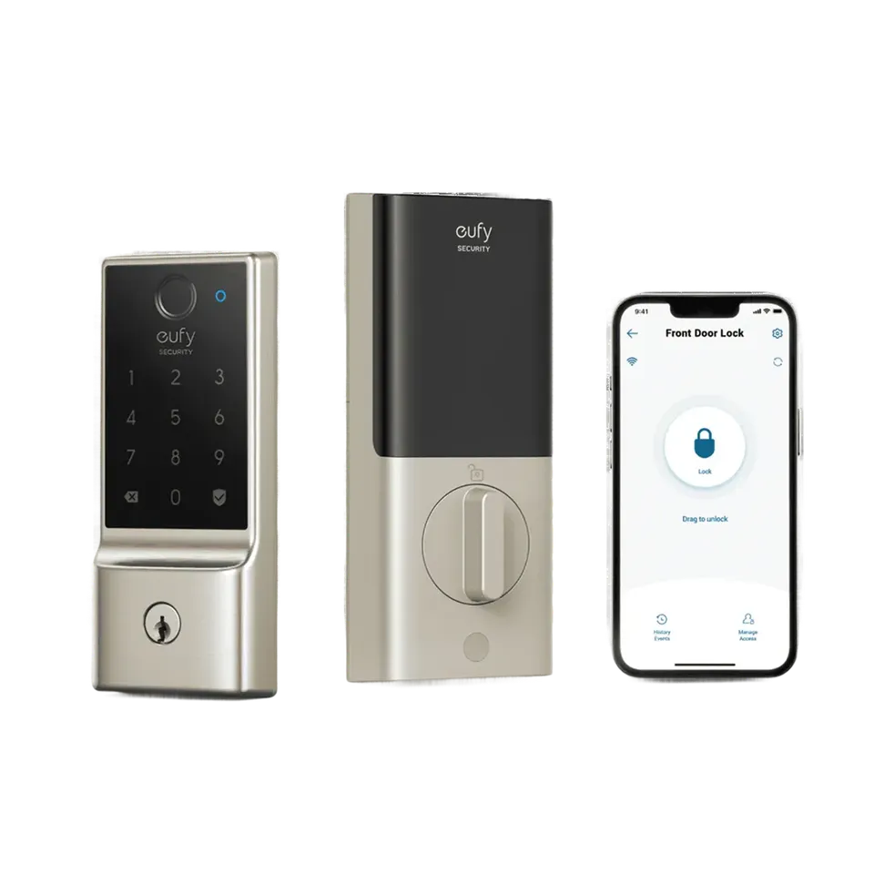 eufy-security-smart-lock-c220-smart-t-rschloss-mit-fingerprint-nickel image 1
