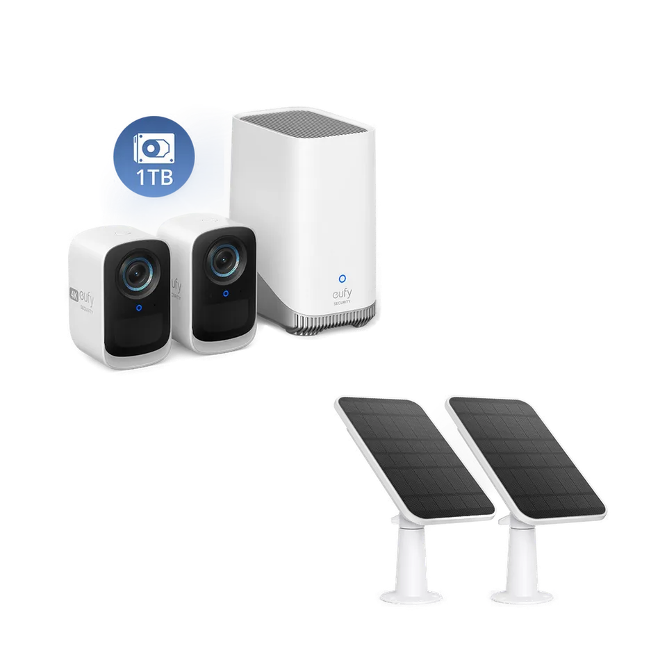 eufy-security-eufycam-s300-2er-set-mit-solar-panel-und-1-tb image 1