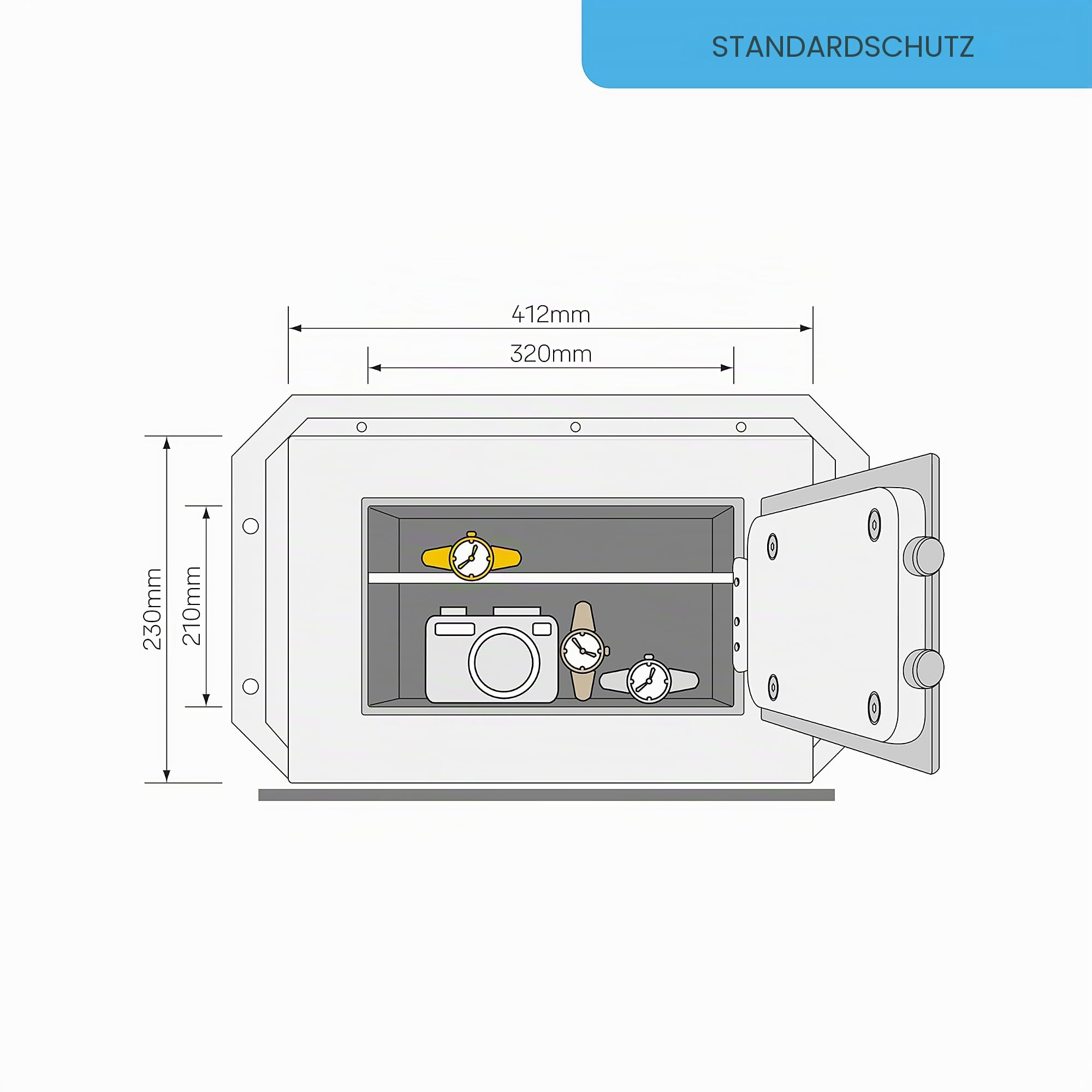 yale-ywv-230-kb1-wandsafe-10-l-tresor-mit-doppelbartschl-ssel image 5