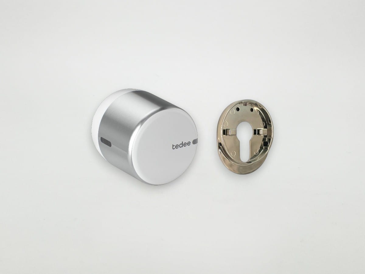 tedee-go2-smart-lock-elektronisches-t-rschloss-silber-aluminium-wei-2 image 5