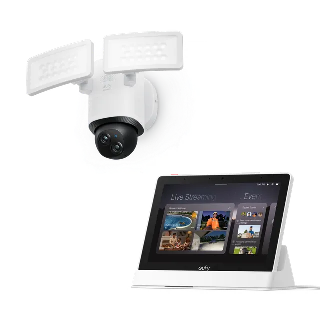 eufy-security-floodlight-camera-e340-smart-display-e10-set image 1