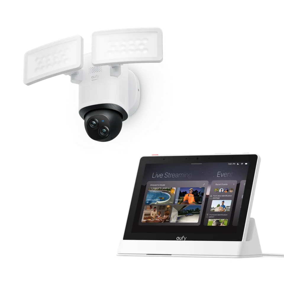 eufy-security-floodlight-camera-e340-smart-display-e10-set image 1
