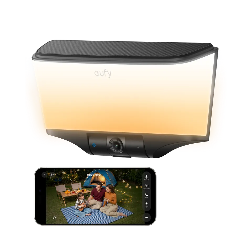 eufy-security-s4-4k-solar-wall-light-outdoor-security-camera image 1