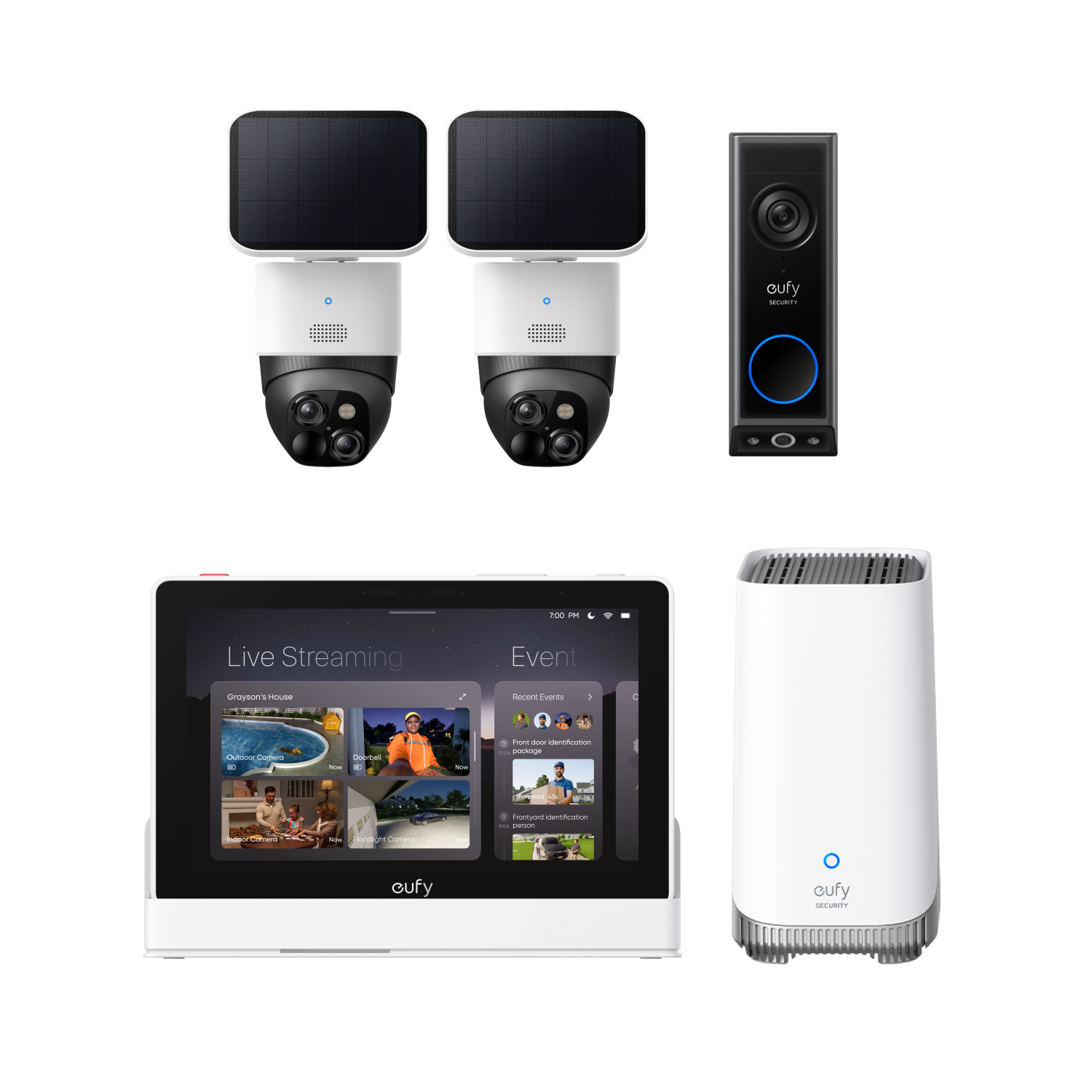 eufy-security-solocam-s340-2er-set-homebase-s380-smart-display-video-doorbell-e3 image 3