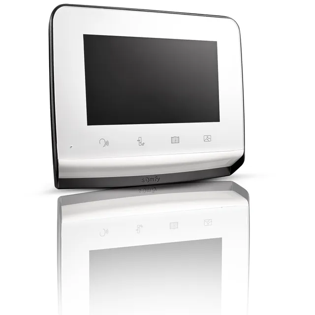 somfy-1870997-zusatzmonitor-v350-video-t-rsprechanlage-7-zoll-wei image 1