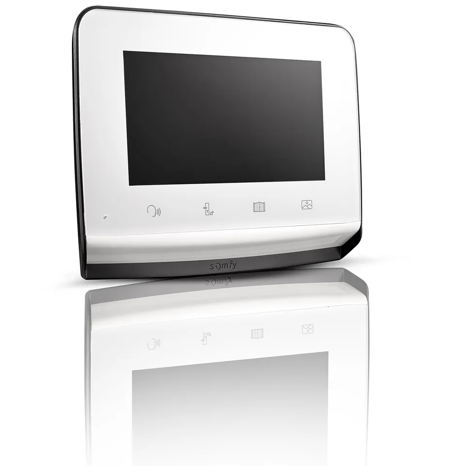 somfy-1870997-zusatzmonitor-v350-video-t-rsprechanlage-7-zoll-wei image 1