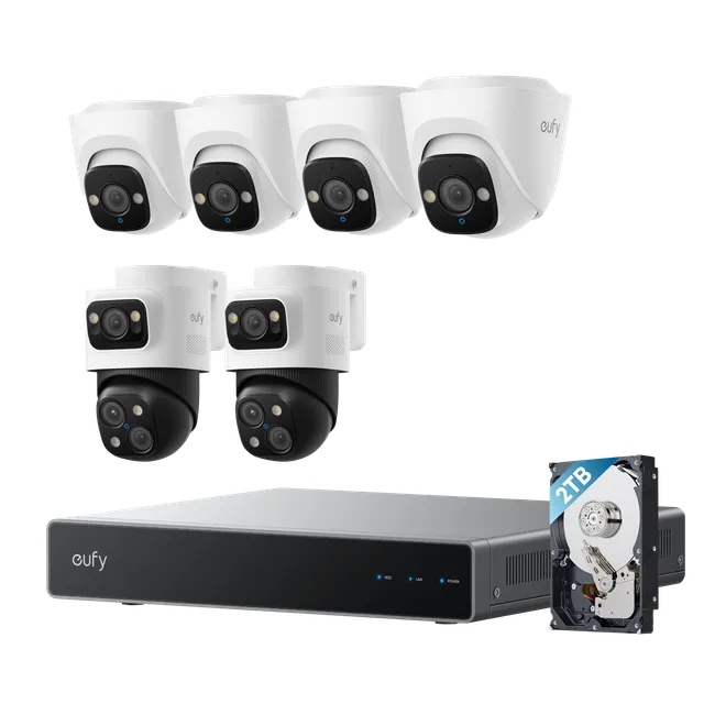 eufy-security-poe-nvr-s4-4x-turret-poe-cam-e41-4k-2x-poe-s4-add-on-cam-berwachun image 1