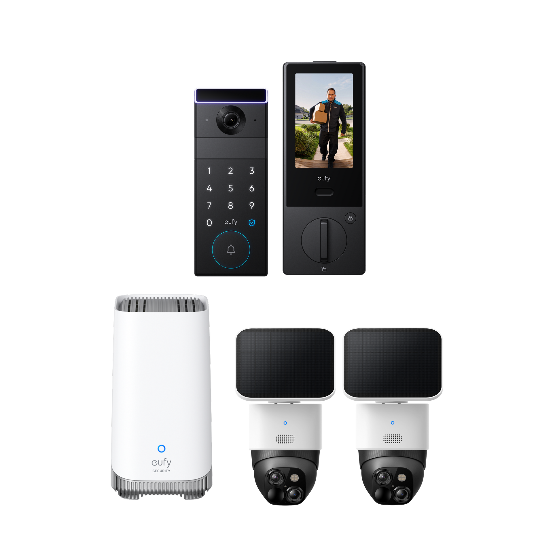 eufy-security-solocam-s340-4er-pack-familock-s3-max-homebase-s380-komplett-set image 2