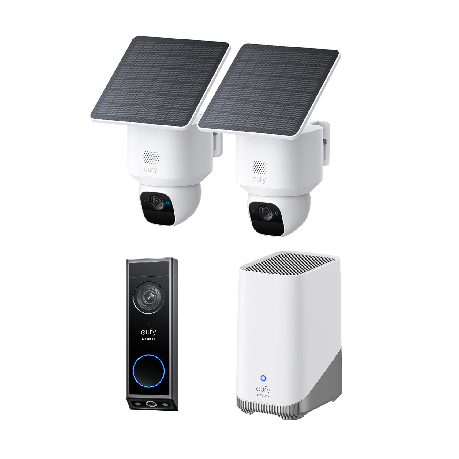 eufy-security-eufycam-solo-e30-2er-pack-mit-homebase-s380-und-videocitofono-e340 image 1
