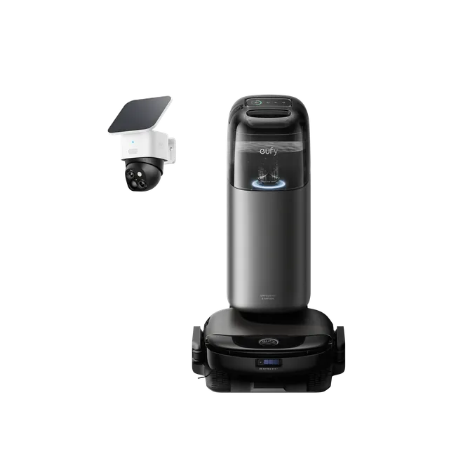 eufy-security-omni-s1-pro-saugroboter-mit-station-solocam-s340-bundle image 1