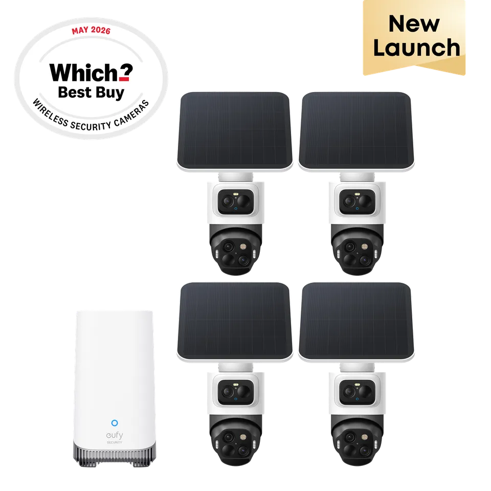 eufy-security-eufycam-s4-4-cam-kit-triple-lens-bullet-ptz-360 image 1