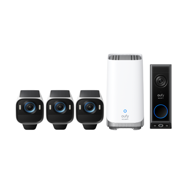eufy-security-eufycam-s3-pro-3-cam-kit-video-doorbell-e340-akku image 1
