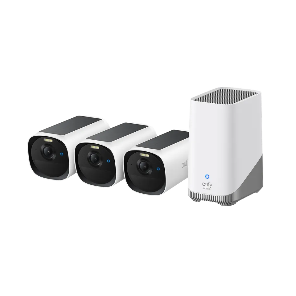 eufy-security-eufycam-e40-3-cam-kit-homebase-s380-berwachungskamera-set image 1