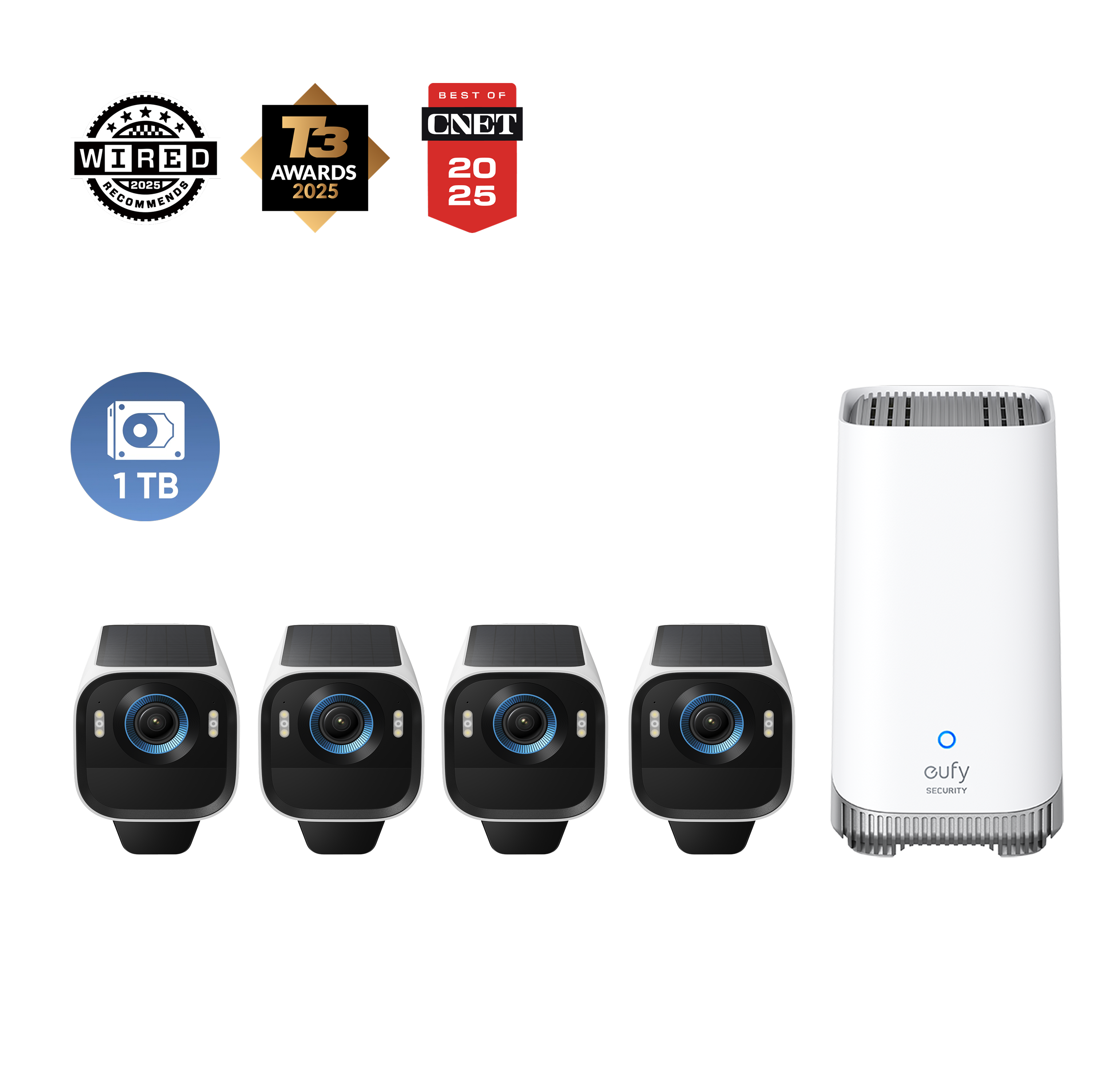eufy-security-eufycam-s3-pro-4-cam-kit-1-tb-festplatte-4k-solar-berwachungskamer image 1