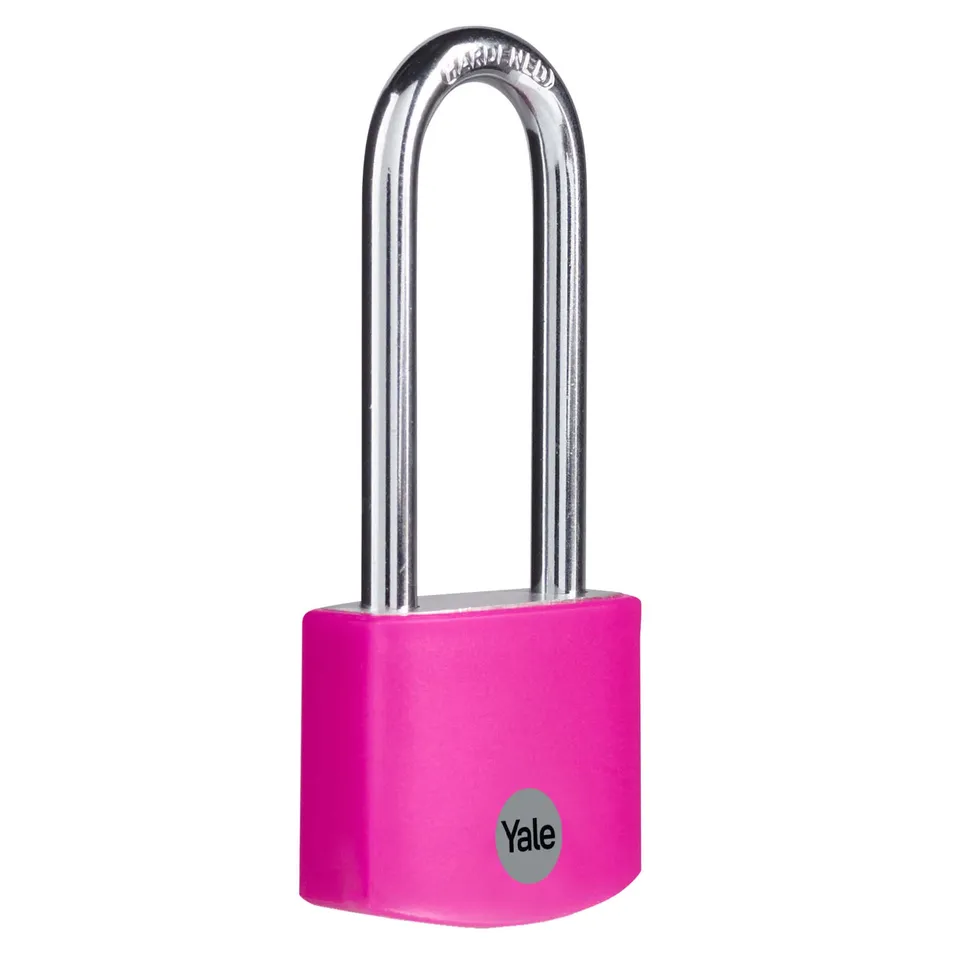 yale-ye3b-38-156-1-p-aluminium-vorh-ngeschloss-38-mm-rosa-langer-b-gel image 1