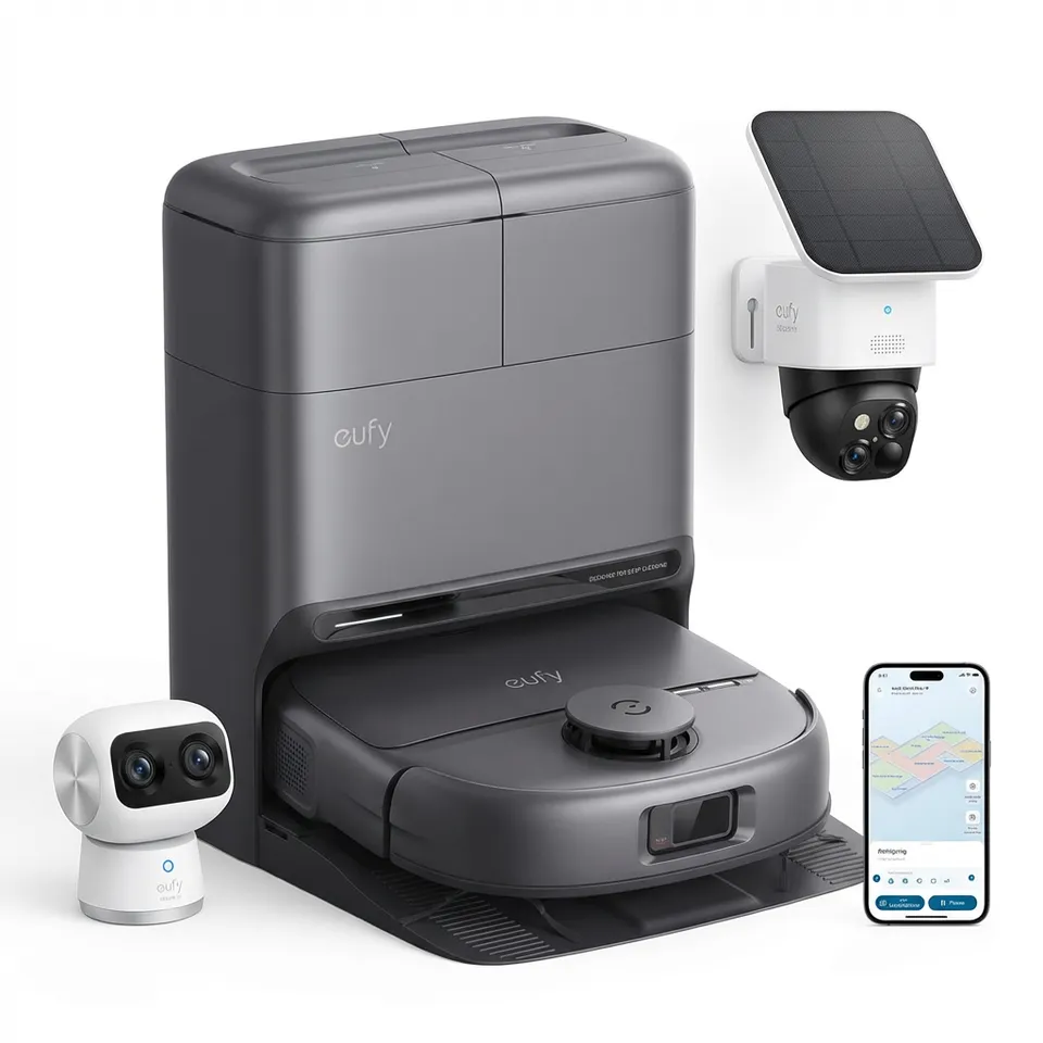 eufy-security-omni-c28-saugroboter-solocam-s340-indoor-cam-s350-set image 1