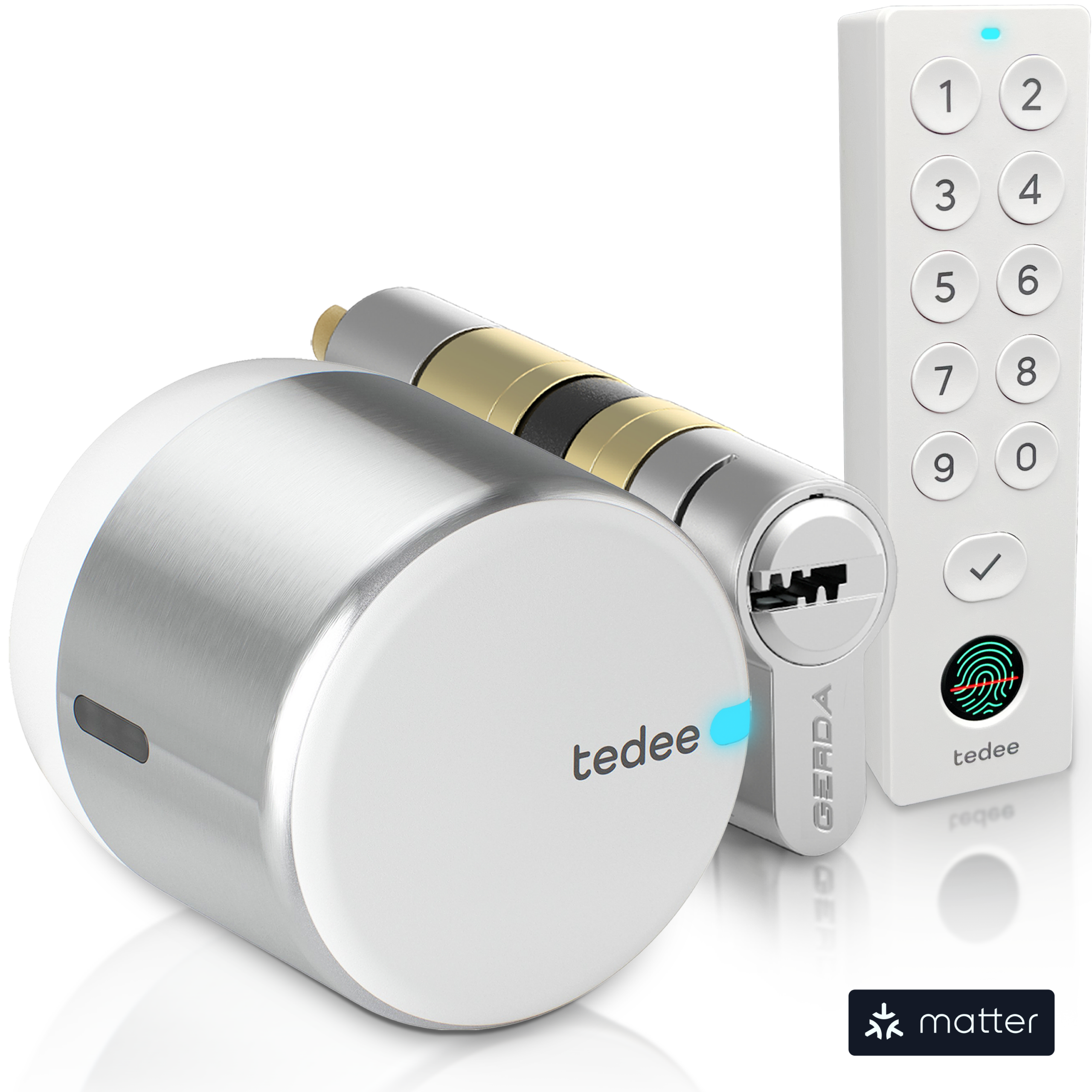 tedee-go2-smart-lock-zylinder-keypad-pro-bundle image 1