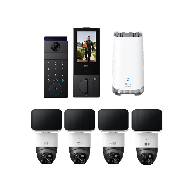 eufy-security-solocam-s340-4-cam-pack-familock-s3-max-homebase-s380 image 1
