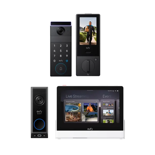 eufy-security-familock-s3-max-video-doorbell-e340-smart-display-e10-set image 1