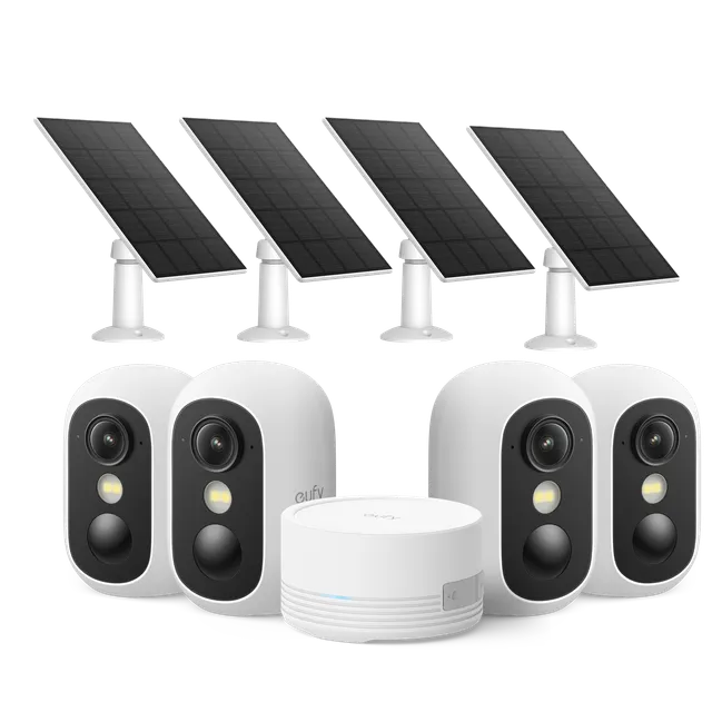 eufy-security-c35-4-kamera-set-mit-homebase-mini-und-solarpanel image 1