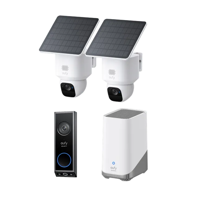 eufy-security-eufycam-solo-e30-2er-pack-mit-homebase-s380-und-videocitofono-e340 image 1
