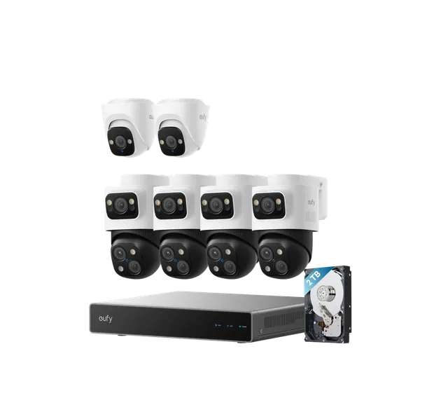 eufy-security-poe-nvr-6-kamera-set-s4-max-2x-turret-camera-e41 image 1